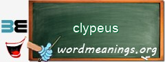 WordMeaning blackboard for clypeus